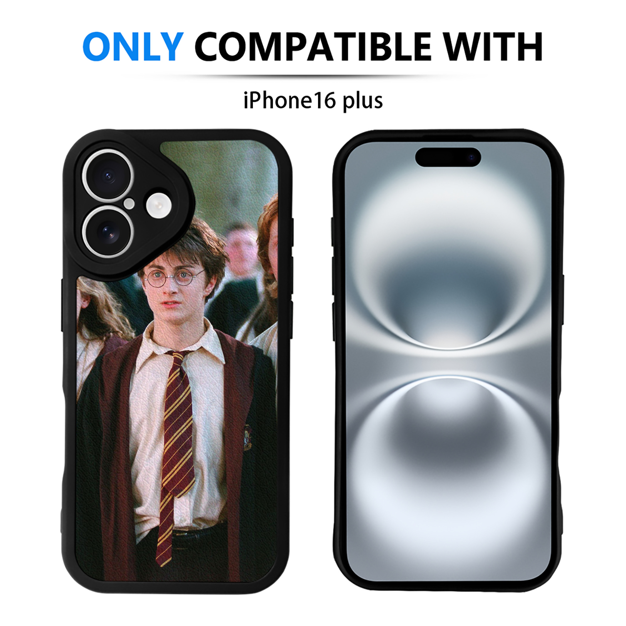 （画像用） Harry Potter ハリー・ポッターシリーズ 【iPhone 16シリーズ対応】シリコンスマホケース（レザー調） 材質：シリコン
